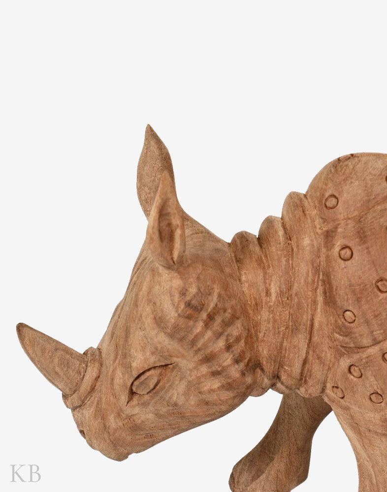 Walnut Wood Carved Hippopotamus - Kashmir Box