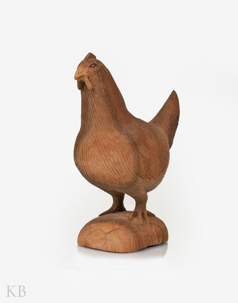 Walnut Wood Handcrafted Hen - Kashmir Box