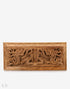 Coiled Dragon Pair Handcrafted Walnut Wood Wall Plate - Kashmir Box