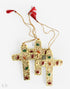 Multicoloured Paper Mache Latin Cross (Set of 4) - Kashmir Box