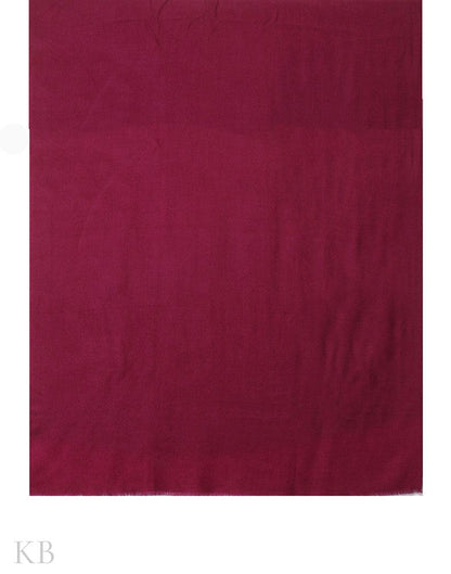 Sangria Purple Plain Cashmere Pashmina Shawl - Kashmir Box