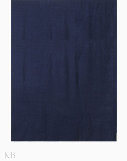 Indigo Blue Plain Cashmere Pashmina Shawl - Kashmir Box