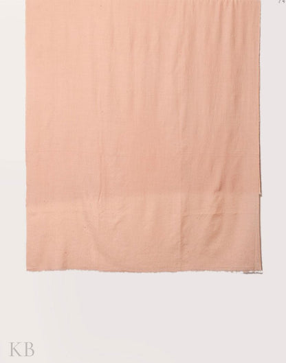 Mute Peach Solid Cashmere Pashmina Shawl - Kashmir Box