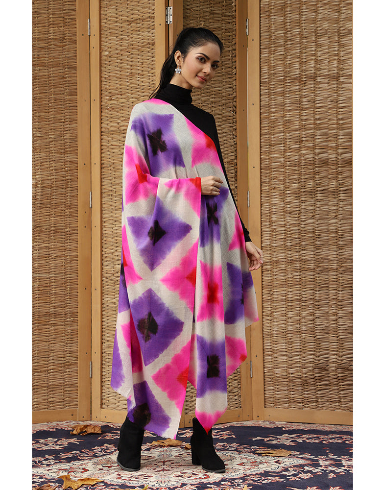 Double Dye Cashmere Stole - KashmirBox.com